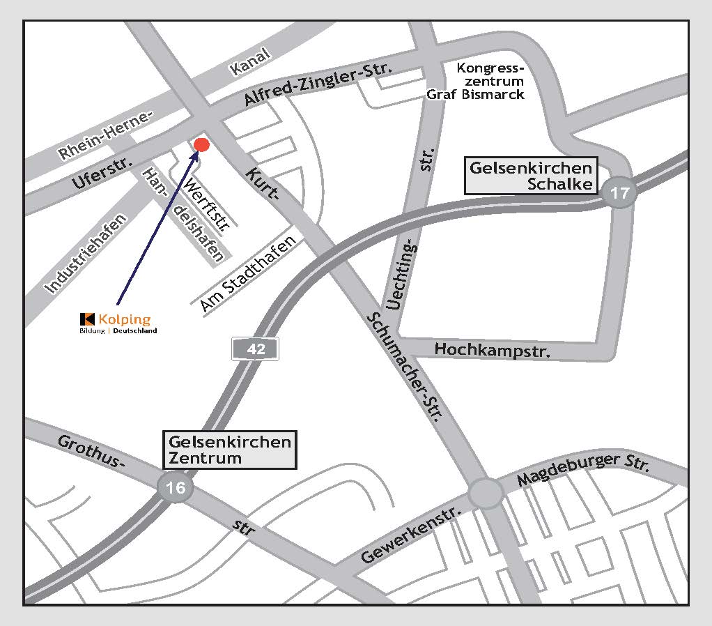 Anfahrt Bildungszentrum Gelsenkirchen Kolping Bildung Deutschland